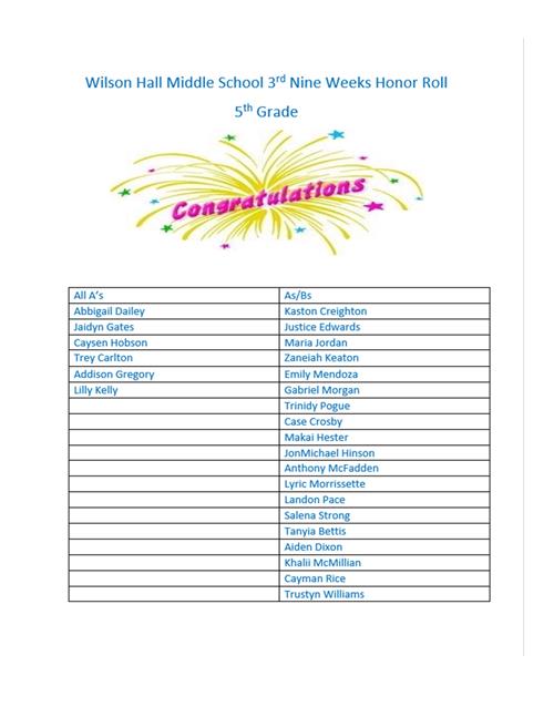 honor roll